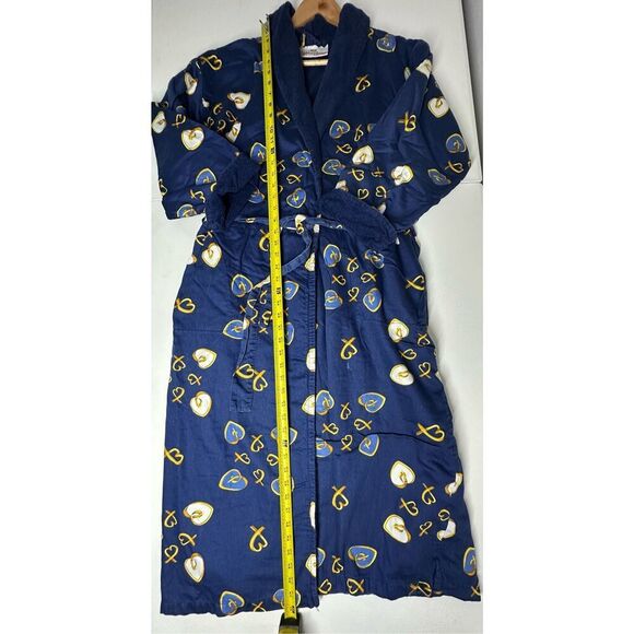 Vintage Paloma Picasso Bathrobe Sz 10/M Floral Home Fashion 80s Retro See Notes - Picture 12 of 16